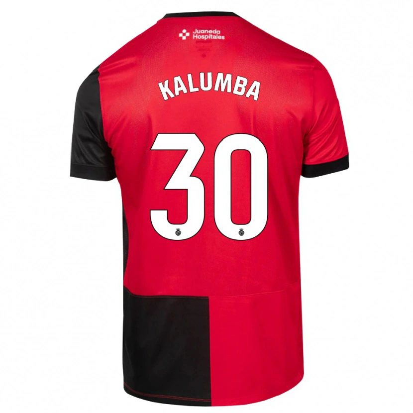 Danxen Homme Maillot Justin Kalumba #30 Noir Rouge Blanc Tenues Domicile 2026/27 T-Shirt