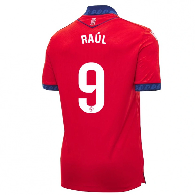 Danxen Homme Maillot Raúl García #9 Rouge Bleu Marine Blanc Tenues Domicile 2026/27 T-Shirt