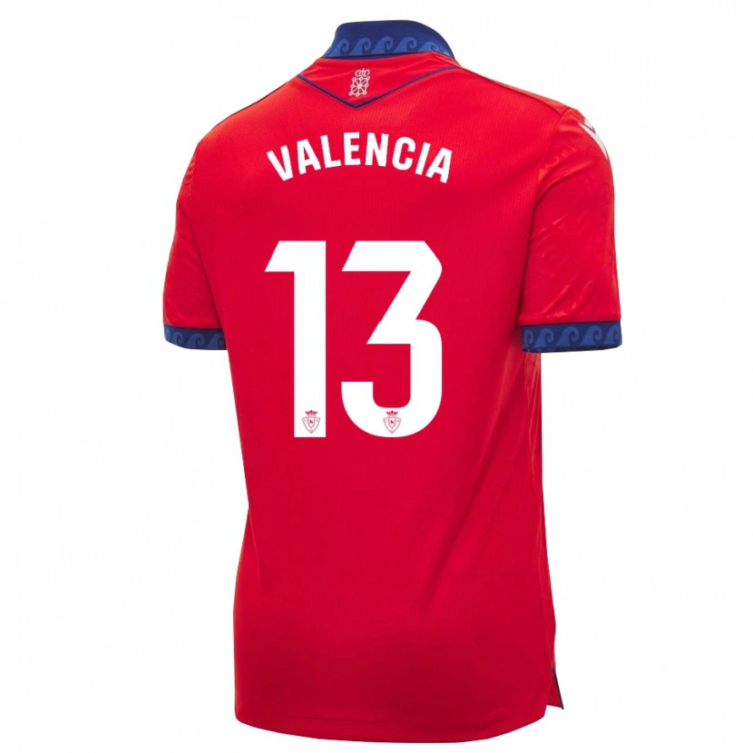 Danxen Homme Maillot Pablo Valencia #13 Rouge Bleu Marine Blanc Tenues Domicile 2026/27 T-Shirt