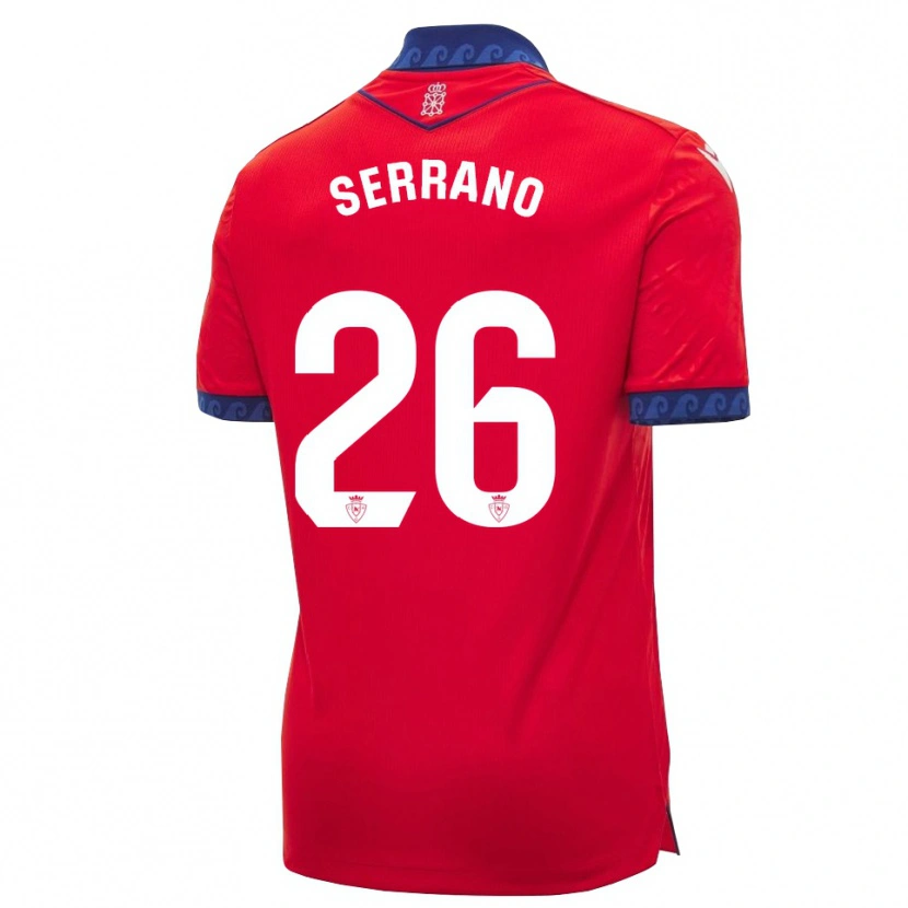Danxen Homme Maillot Mikel Serrano #26 Rouge Bleu Marine Blanc Tenues Domicile 2026/27 T-Shirt