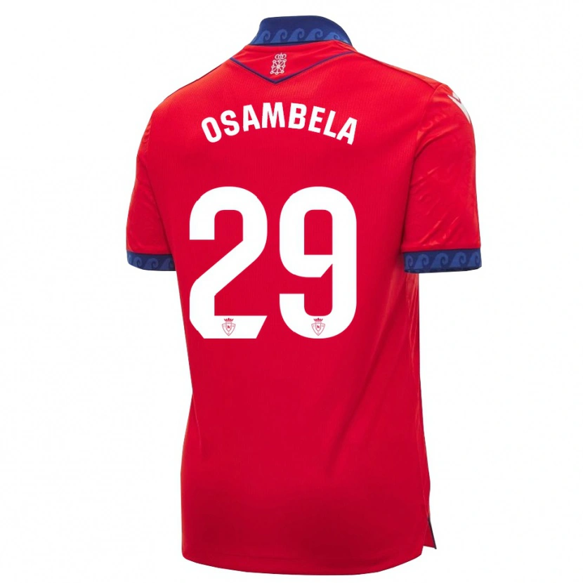 Danxen Homme Maillot Asier Osambela #29 Rouge Bleu Marine Blanc Tenues Domicile 2026/27 T-Shirt
