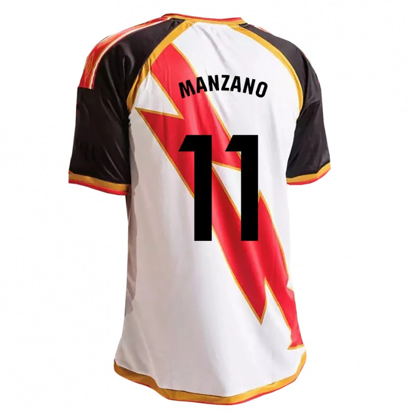 Danxen Homme Maillot Sergio Manzano #11 Noir Rouge Blanc Or Tenues Domicile 2026/27 T-Shirt