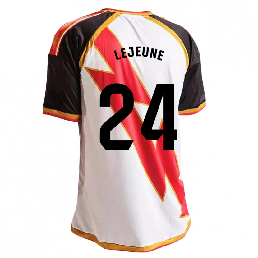 Danxen Homme Maillot Florian Lejeune #24 Noir Rouge Blanc Or Tenues Domicile 2026/27 T-Shirt