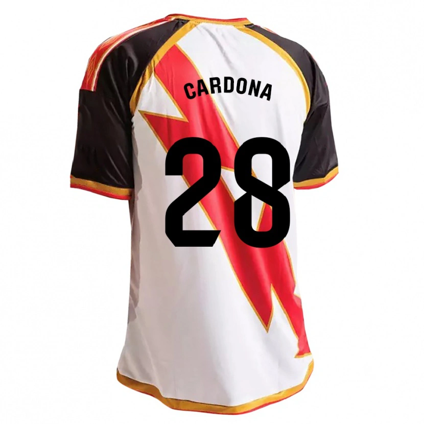 Danxen Homme Maillot Josep Cardona #28 Noir Rouge Blanc Or Tenues Domicile 2026/27 T-Shirt
