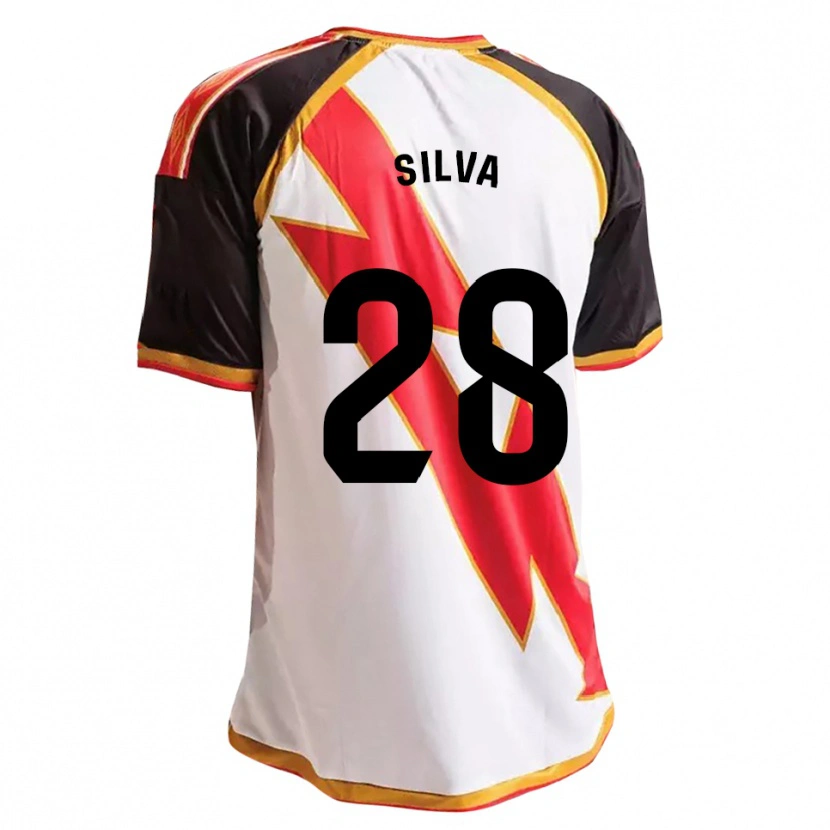 Danxen Homme Maillot Santiago Silva #28 Noir Rouge Blanc Or Tenues Domicile 2026/27 T-Shirt