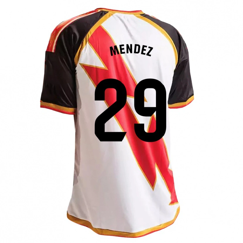 Danxen Homme Maillot Diego Méndez #29 Noir Rouge Blanc Or Tenues Domicile 2026/27 T-Shirt