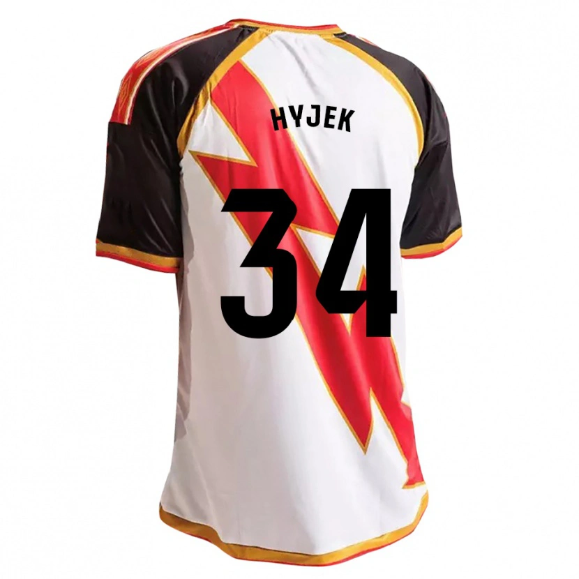Danxen Homme Maillot David Hyjek #34 Noir Rouge Blanc Or Tenues Domicile 2026/27 T-Shirt