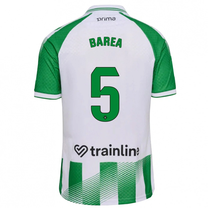 Danxen Homme Maillot Ismael Barea #5 Vert Clair Noir Blanc Tenues Domicile 2026/27 T-Shirt