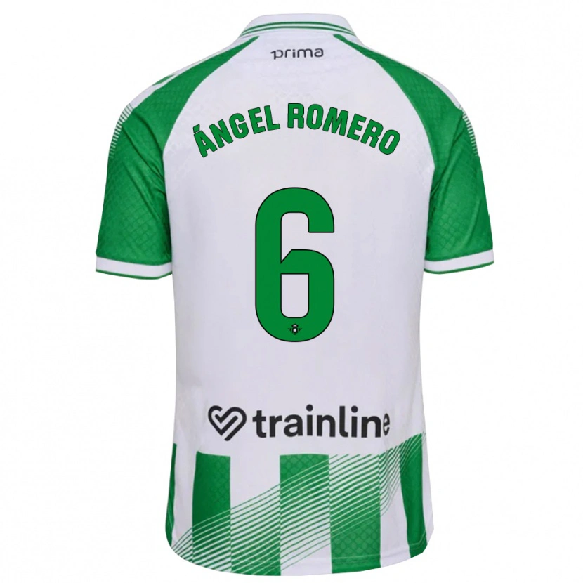 Danxen Homme Maillot Miguel Romero #6 Vert Clair Noir Blanc Tenues Domicile 2026/27 T-Shirt
