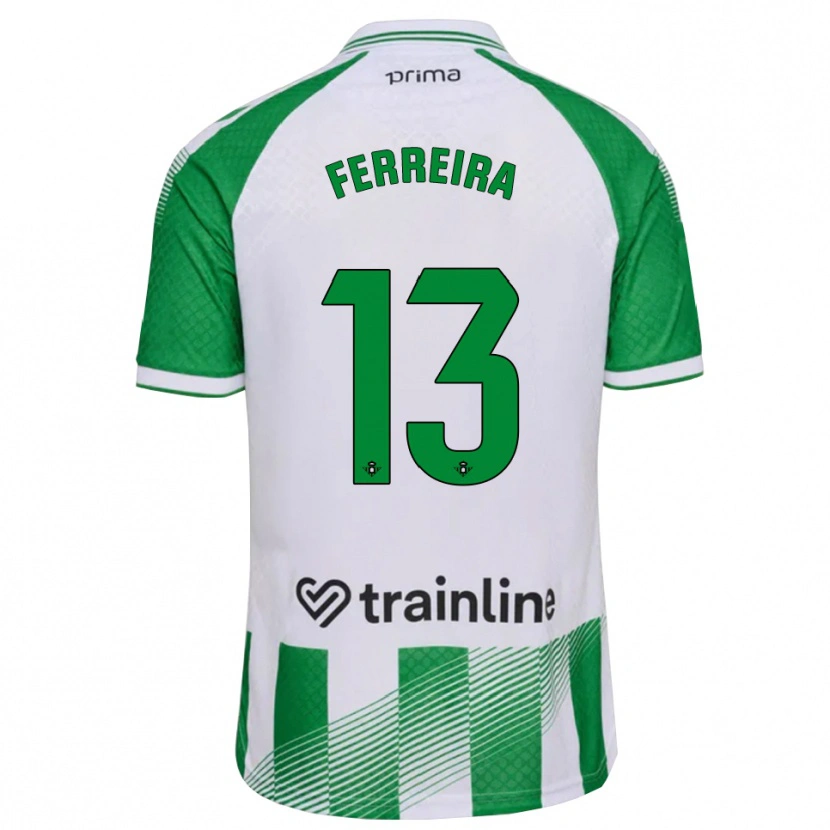 Danxen Homme Maillot Kilian Ferreira #13 Vert Clair Noir Blanc Tenues Domicile 2026/27 T-Shirt