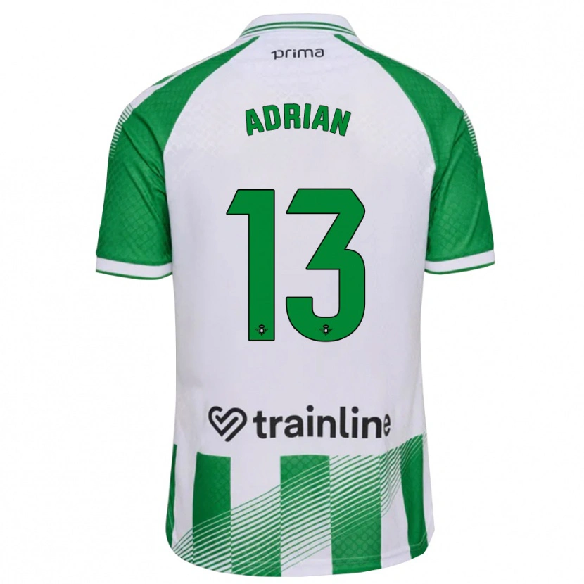 Danxen Homme Maillot Adrian #13 Vert Clair Noir Blanc Tenues Domicile 2026/27 T-Shirt