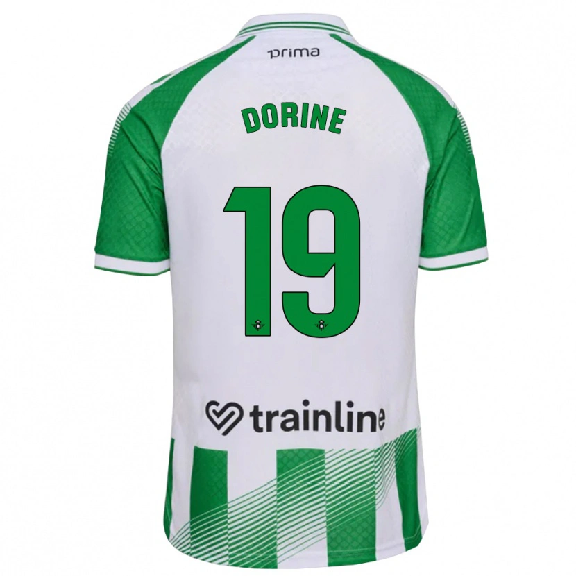 Danxen Homme Maillot Dorine Nina Chuigoue #19 Vert Clair Noir Blanc Tenues Domicile 2026/27 T-Shirt