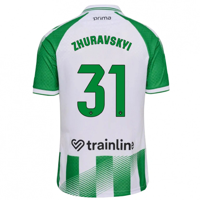 Danxen Homme Maillot Yan Zhuravskyi #31 Vert Clair Noir Blanc Tenues Domicile 2026/27 T-Shirt