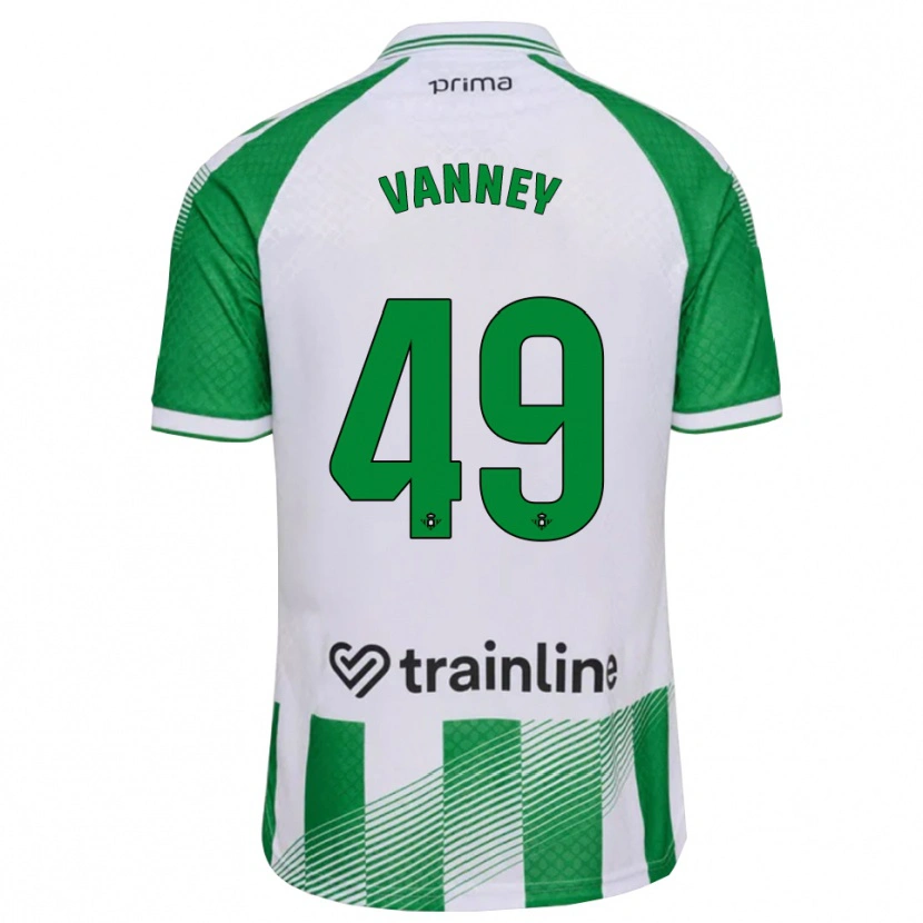 Danxen Homme Maillot Dylan Vanney #49 Vert Clair Noir Blanc Tenues Domicile 2026/27 T-Shirt