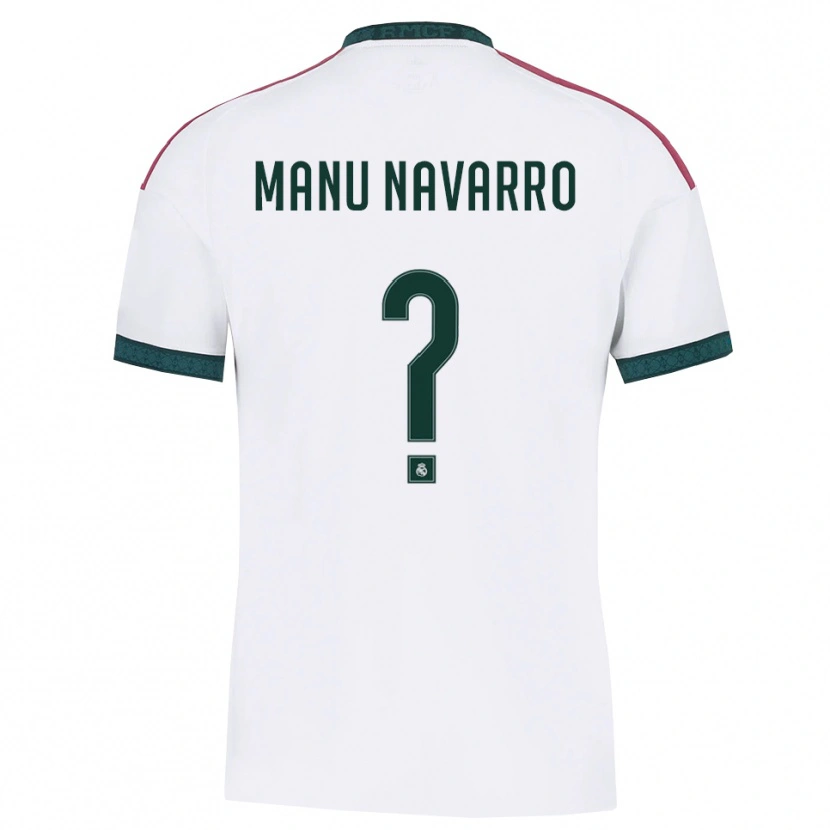 Danxen Homme Maillot Manu Navarro #0 Vert Foncé Blanc Rouge Tenues Domicile 2026/27 T-Shirt