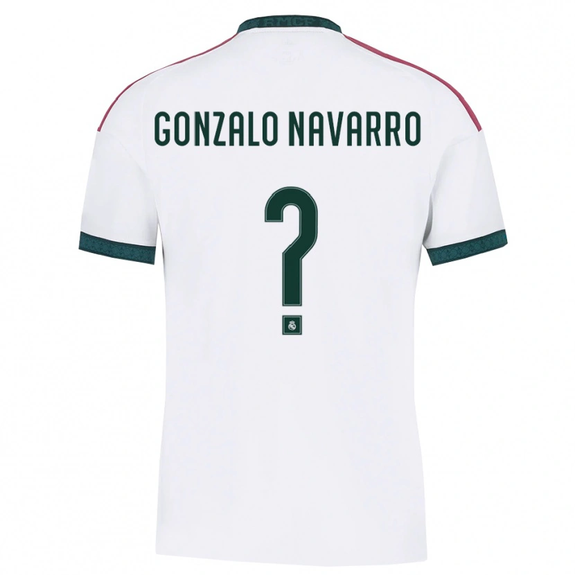 Danxen Homme Maillot Gonzalo Navarro #0 Vert Foncé Blanc Rouge Tenues Domicile 2026/27 T-Shirt
