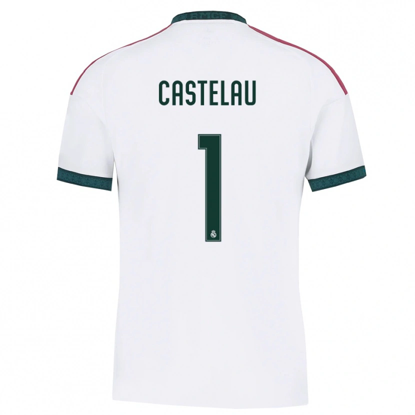 Danxen Homme Maillot Alber Castelau #1 Vert Foncé Blanc Rouge Tenues Domicile 2026/27 T-Shirt