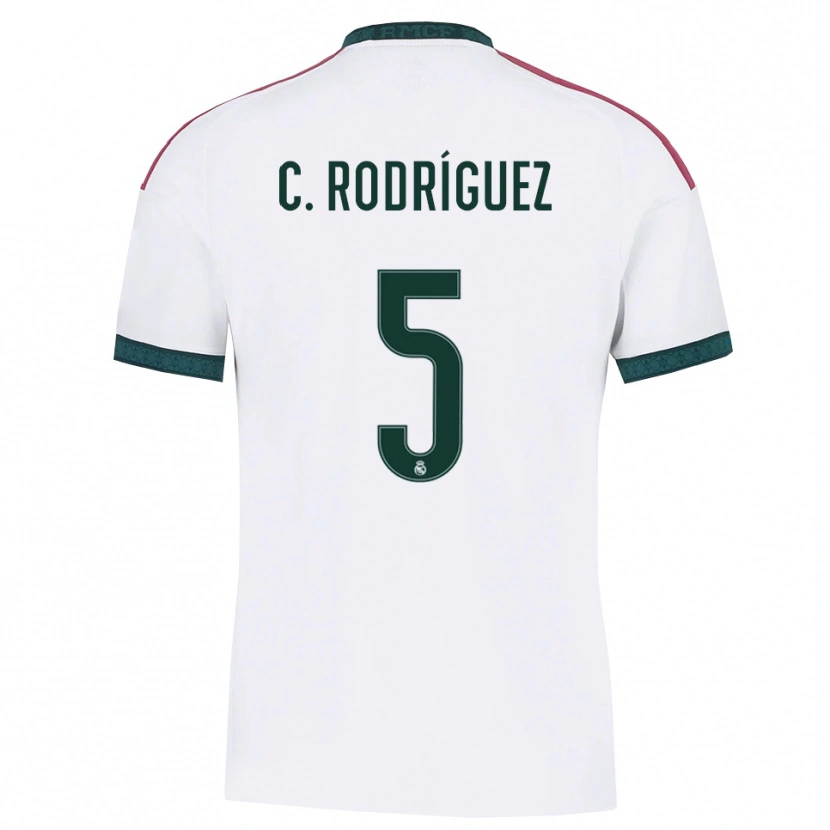 Danxen Homme Maillot Carlos Rodríguez #5 Vert Foncé Blanc Rouge Tenues Domicile 2026/27 T-Shirt