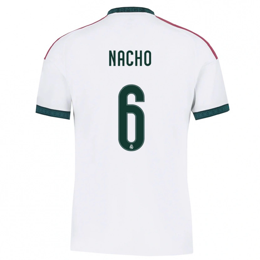 Danxen Homme Maillot Nacho Fernandez #6 Vert Foncé Blanc Rouge Tenues Domicile 2026/27 T-Shirt