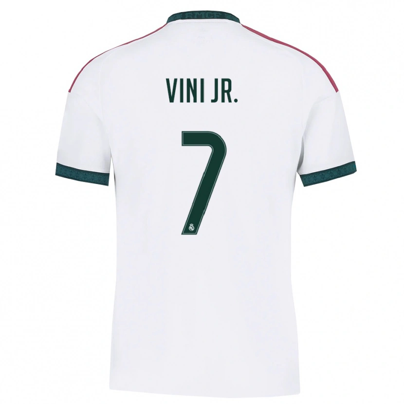 Danxen Homme Maillot Vinicius Junior #7 Vert Foncé Blanc Rouge Tenues Domicile 2026/27 T-Shirt