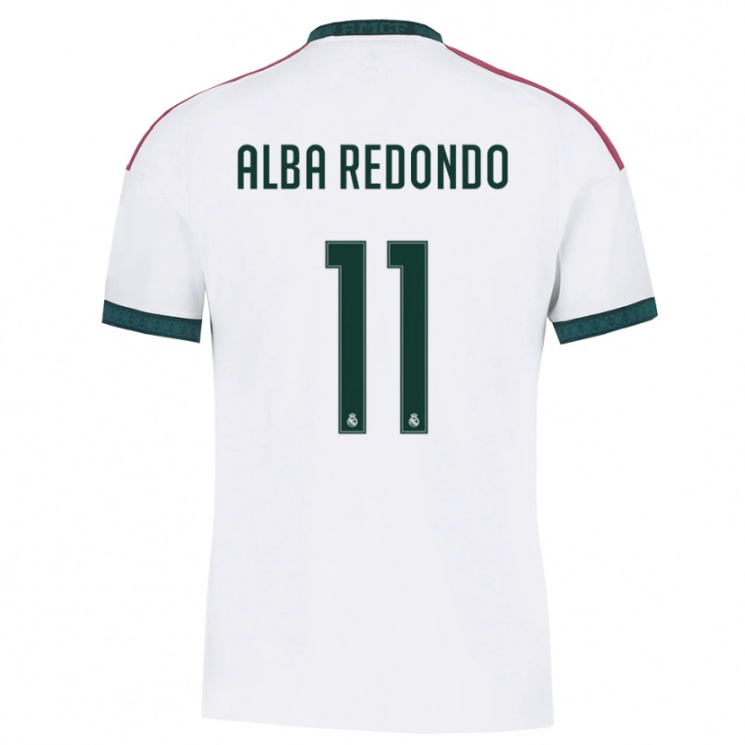 Danxen Homme Maillot Alba Redondo #11 Vert Foncé Blanc Rouge Tenues Domicile 2026/27 T-Shirt