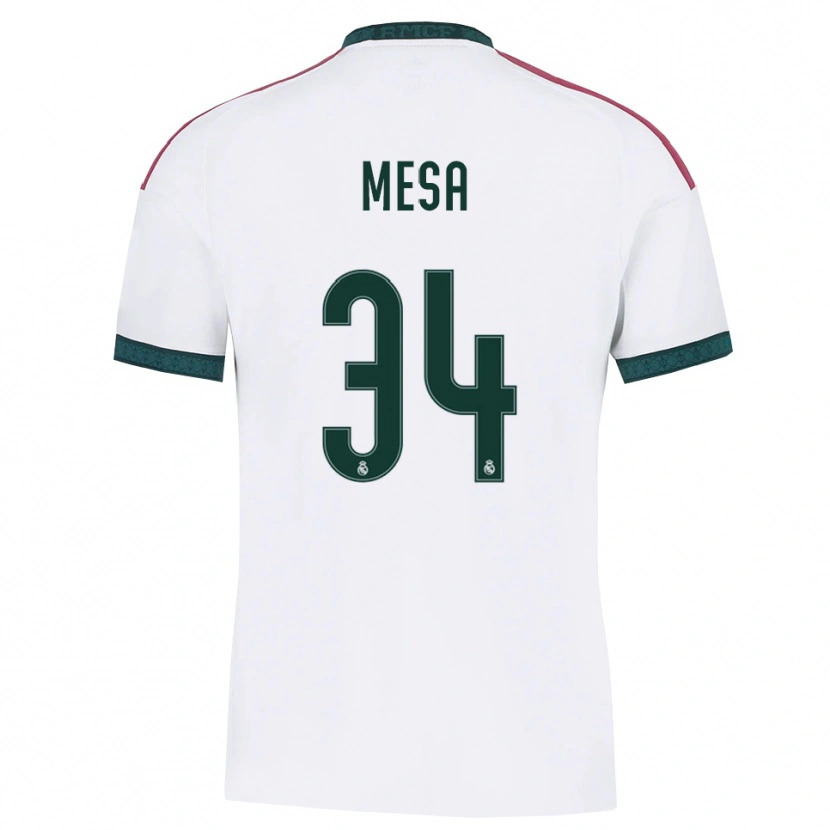 Danxen Homme Maillot Óscar Mesa #34 Vert Foncé Blanc Rouge Tenues Domicile 2026/27 T-Shirt