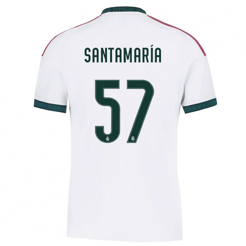 Danxen Homme Maillot Fran Santamaría #57 Vert Foncé Blanc Rouge Tenues Domicile 2026/27 T-Shirt
