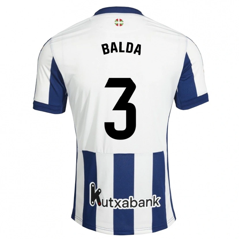 Danxen Homme Maillot Jon Balda #3 Bleu Marine Blanc Goldenrod Tenues Domicile 2026/27 T-Shirt