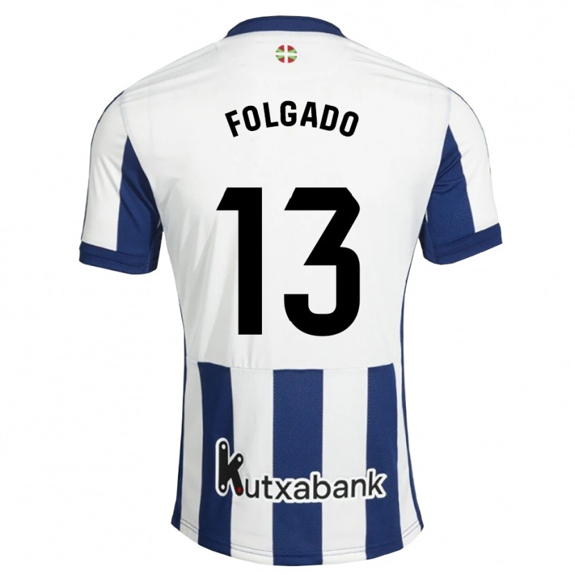 Danxen Homme Maillot Theo Folgado #13 Bleu Marine Blanc Goldenrod Tenues Domicile 2026/27 T-Shirt