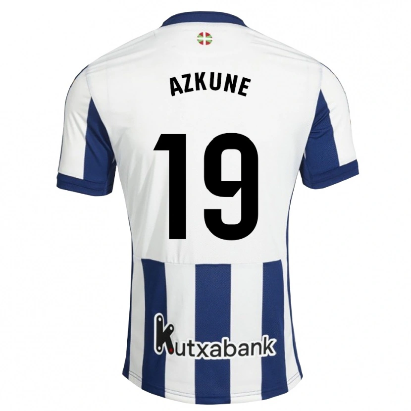 Danxen Homme Maillot Ekain Azkune #19 Bleu Marine Blanc Goldenrod Tenues Domicile 2026/27 T-Shirt