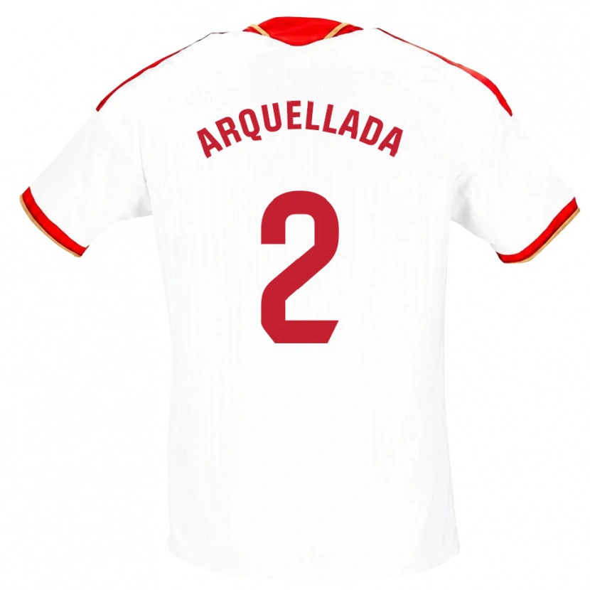 Danxen Homme Maillot Álvaro Arquellada #2 Blanc Rouge Tenues Domicile 2026/27 T-Shirt