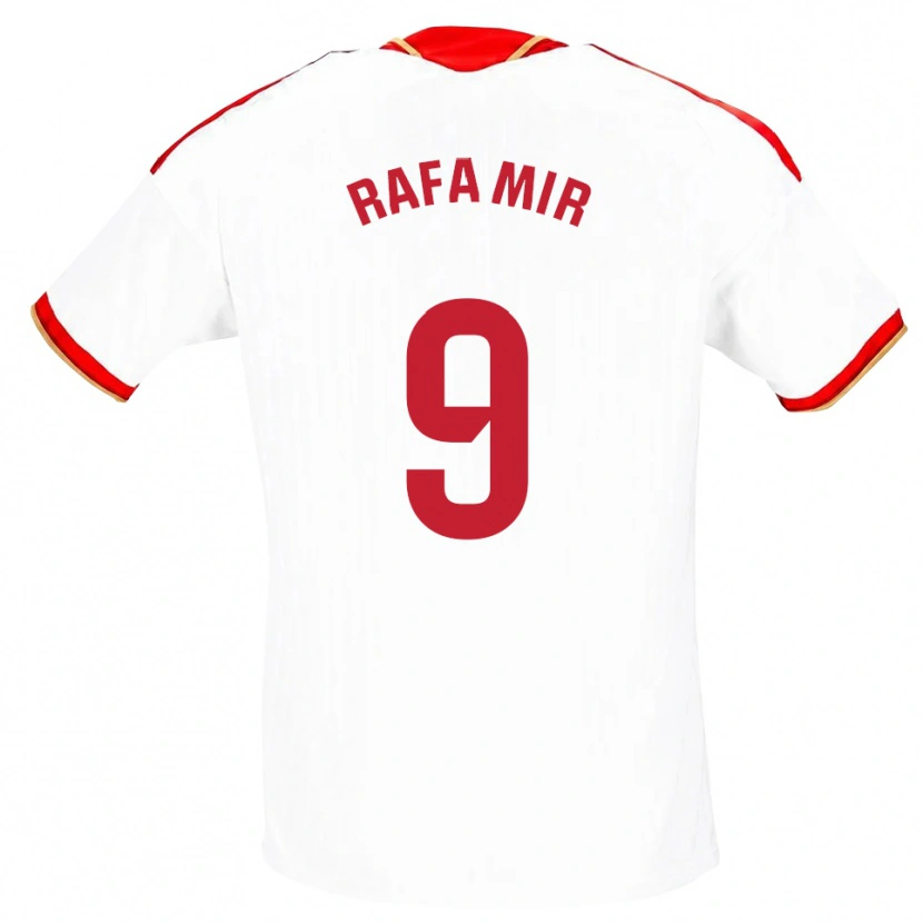Danxen Homme Maillot Rafa Mir #9 Blanc Rouge Tenues Domicile 2026/27 T-Shirt