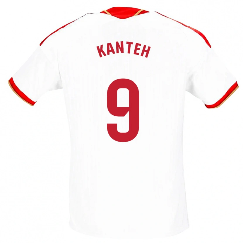 Danxen Homme Maillot Fatoumata Kanteh I Cham #9 Blanc Rouge Tenues Domicile 2026/27 T-Shirt