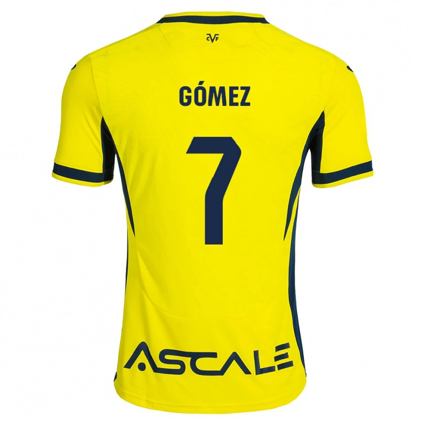 Danxen Homme Maillot Valen Gómez #7 Jaune Noir Rouge Tenues Domicile 2026/27 T-Shirt