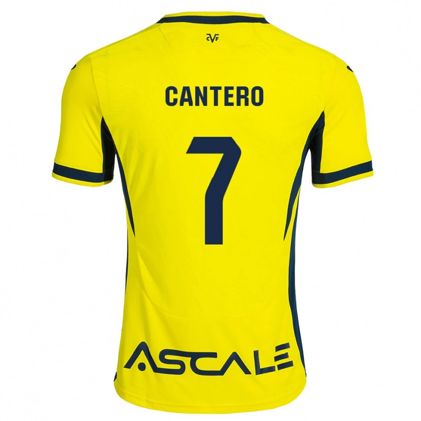 Danxen Homme Maillot Dani Cantero #7 Jaune Noir Rouge Tenues Domicile 2026/27 T-Shirt