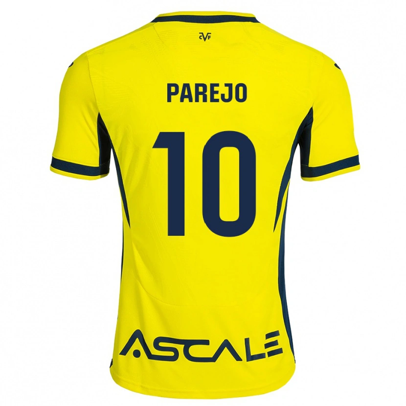 Danxen Homme Maillot Dani Parejo #10 Jaune Noir Rouge Tenues Domicile 2026/27 T-Shirt