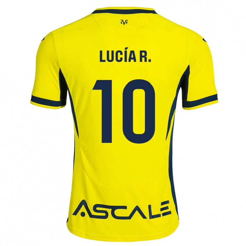 Danxen Homme Maillot Lucía Romero #10 Jaune Noir Rouge Tenues Domicile 2026/27 T-Shirt