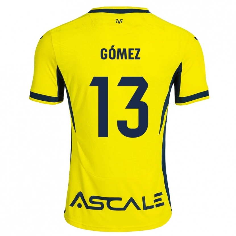 Danxen Homme Maillot Rubén Gómez #13 Jaune Noir Rouge Tenues Domicile 2026/27 T-Shirt