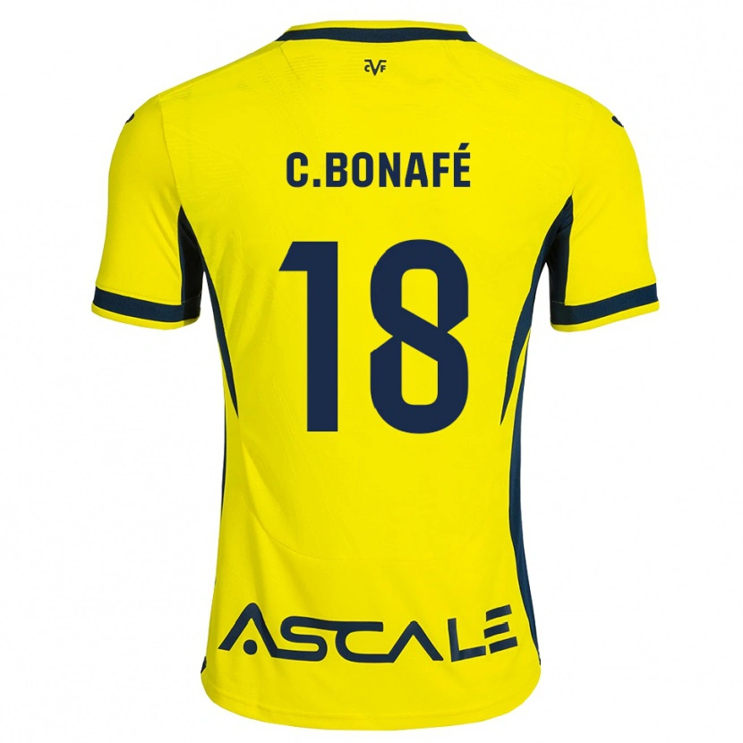 Danxen Homme Maillot César Bonafé #18 Jaune Noir Rouge Tenues Domicile 2026/27 T-Shirt