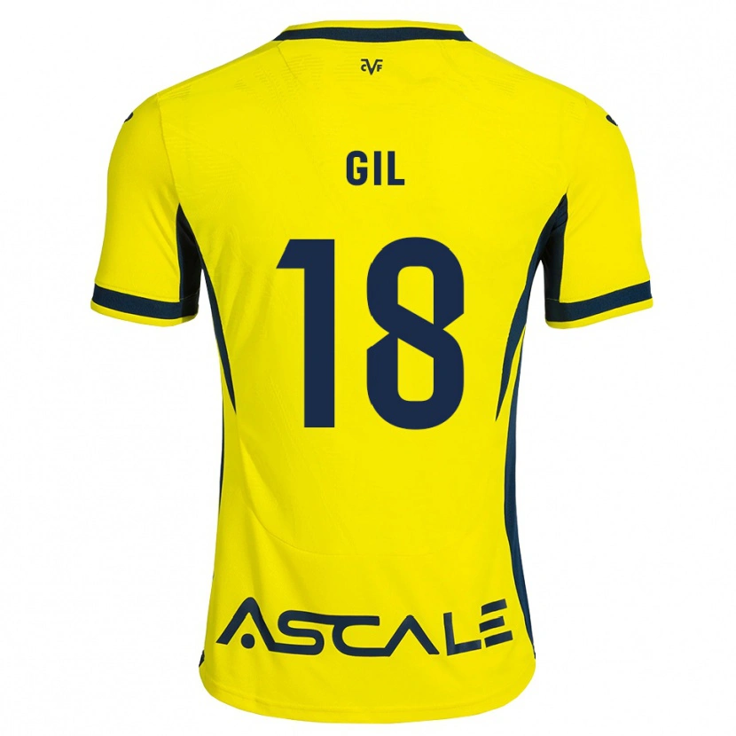 Danxen Homme Maillot Mario Gil #18 Jaune Noir Rouge Tenues Domicile 2026/27 T-Shirt