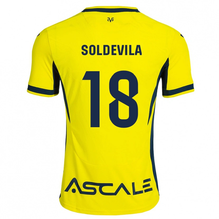 Danxen Homme Maillot Paola Soldevila #18 Jaune Noir Rouge Tenues Domicile 2026/27 T-Shirt