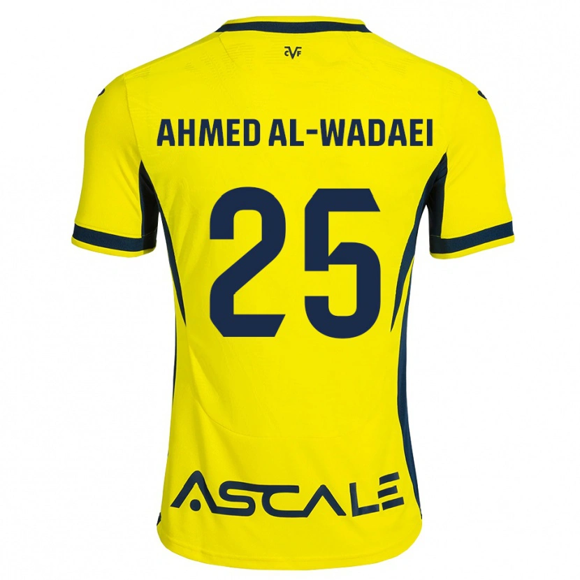 Danxen Homme Maillot Sayed Ahmed Al-Wadaei #25 Jaune Noir Rouge Tenues Domicile 2026/27 T-Shirt