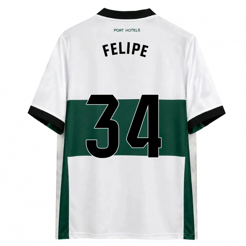 Danxen Homme Maillot Pablo Felipe #34 Vert Blanc Rouge Tenues Domicile 2026/27 T-Shirt