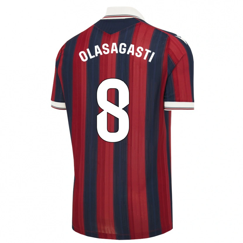 Danxen Homme Maillot Jon Ander Olasagasti #8 Bleu Nuit Rouge Tenues Domicile 2026/27 T-Shirt