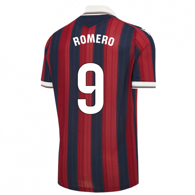 Danxen Homme Maillot Iván Romero #9 Bleu Nuit Rouge Tenues Domicile 2026/27 T-Shirt
