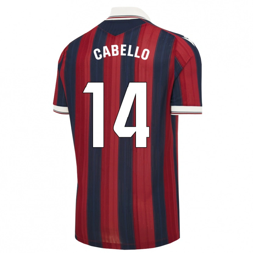 Danxen Homme Maillot Jorge Cabello #14 Bleu Nuit Rouge Tenues Domicile 2026/27 T-Shirt