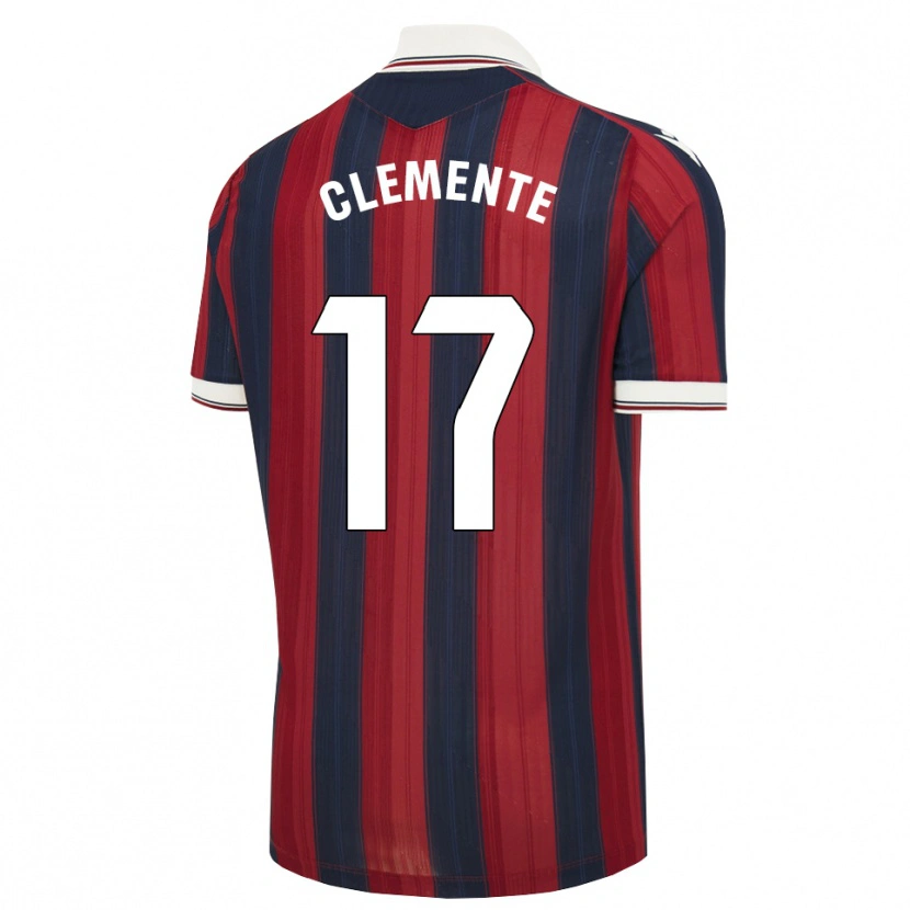 Danxen Homme Maillot Óscar Clemente #17 Bleu Nuit Rouge Tenues Domicile 2026/27 T-Shirt