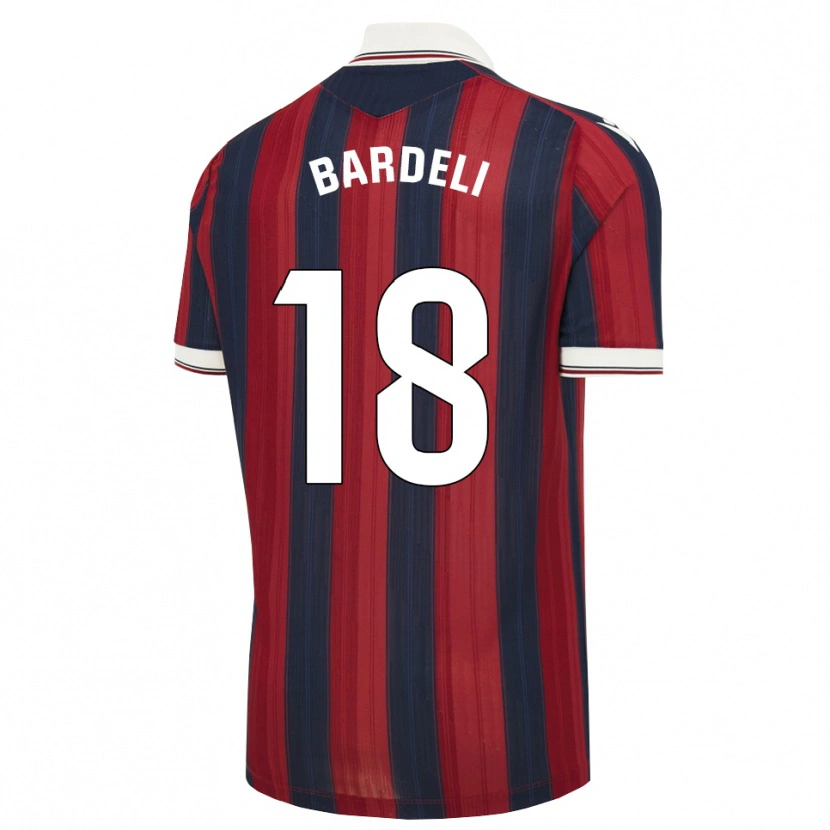 Danxen Homme Maillot Enzo Bardeli #18 Bleu Nuit Rouge Tenues Domicile 2026/27 T-Shirt