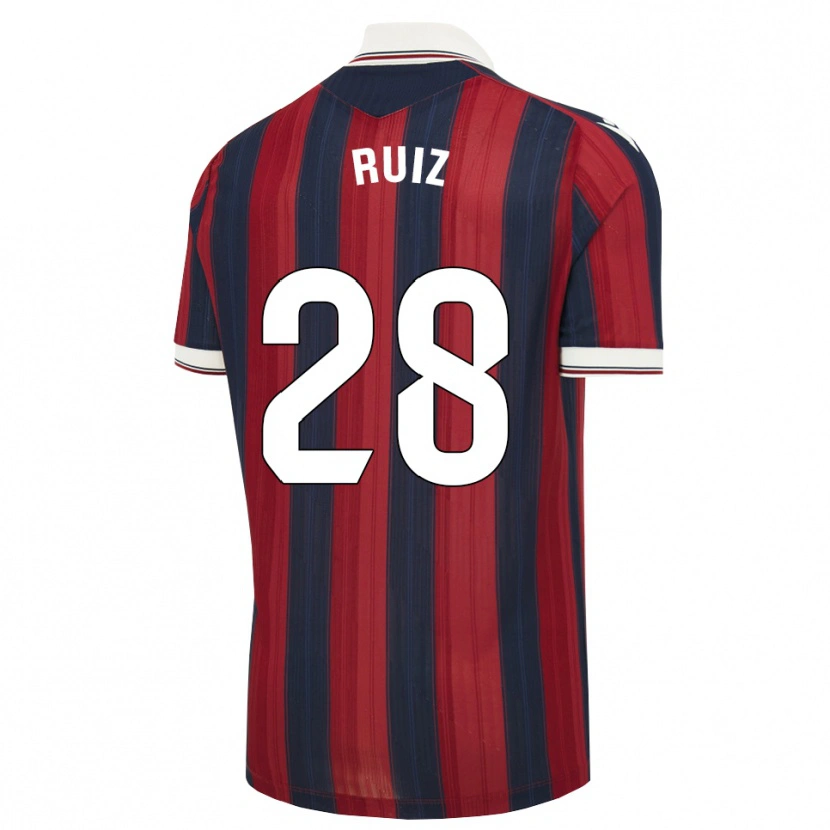 Danxen Homme Maillot Joan Ruiz #28 Bleu Nuit Rouge Tenues Domicile 2026/27 T-Shirt