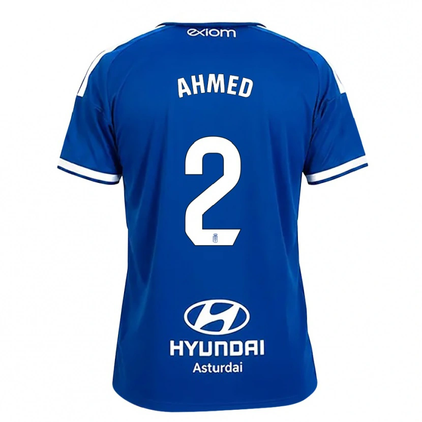 Danxen Homme Maillot Aisar Ahmed #2 Bleu Moyen Blanc Tenues Domicile 2026/27 T-Shirt